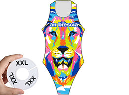 Waterpolo badpak maat 2XL (D42=FR44)
