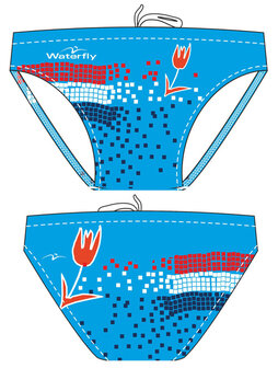 Waterpolo Trunk Waterfly Tulp