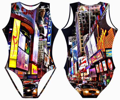 (niet meer leverbaar) Women Waterpolo Swimsuit Waterfly City