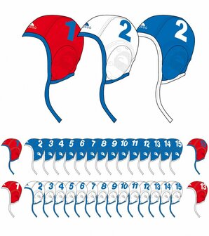 Voordeelbundel Turbo minipolo waterpolo cap set (size XS/S)