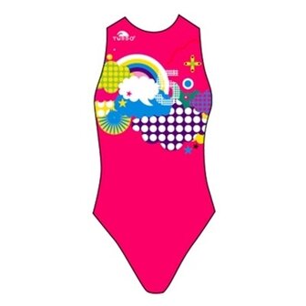 Special Made Turbo Waterpolo badpak RAINBOW-roze 