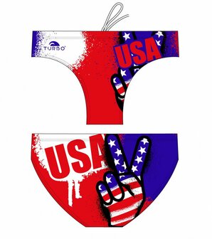 *Special Made* Turbo Waterpolo broek Usa Victory (levertijd 6 tot 8 weken)