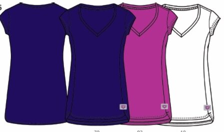 Arena W Essence V-Neck Tee rose-violet XS