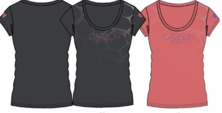 Arena W Separates Tee Carbon Addict geranio-pink M