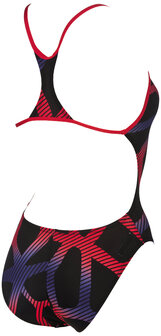 Arena W Spider Booster Back One Piece L black-red 36