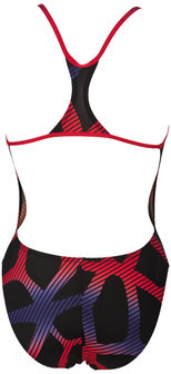 Arena W Spider Booster Back One Piece L black-red 36