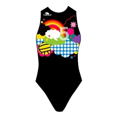 Special Made Turbo Waterpolo badpak RAINBOW (levertijd 6 tot 8 weken) 