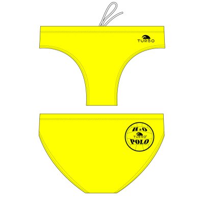 turbo waterpolobroek yellow basic