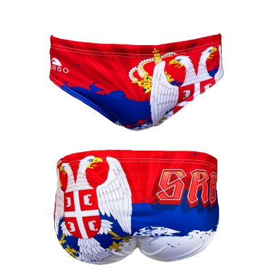 Special Made Turbo Waterpolo broek SERBIA FLAG 