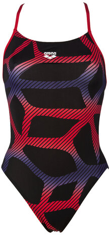 Arena W Spider Booster Back One Piece L black-red 36