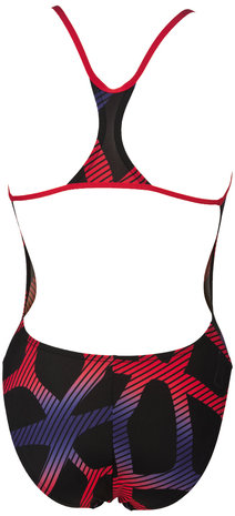 Arena W Spider Booster Back One Piece L black-red 36